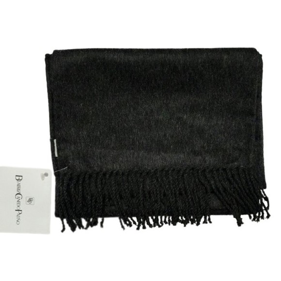 Beatriz Canedo Patino Accessories - NWT Beatriz Canedo Patino Handmade Baby Alpaca Lamb Wool Scarf Gray 68.5"x11"